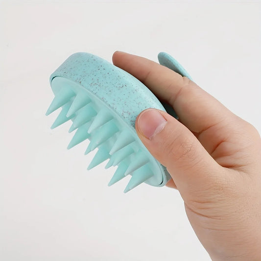 2-in-1 Silicone Scalp Massager & Shampoo Brush - Painless Hair Growth Stimulator for Shower, Gentle Head Spa Tool