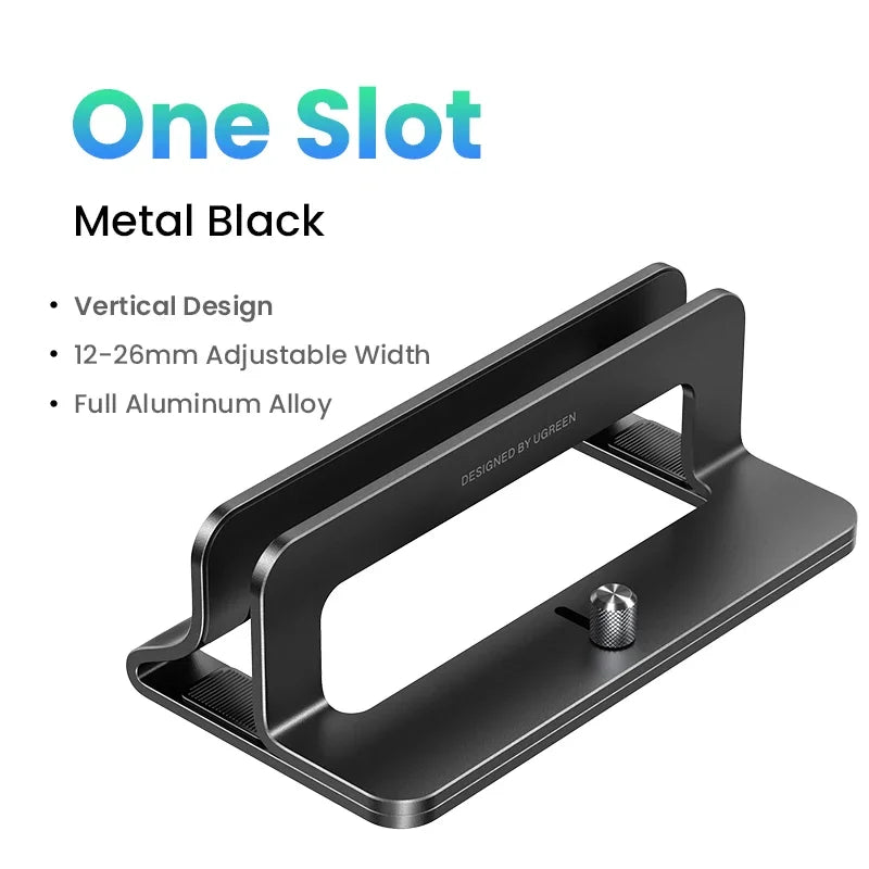 Vertical Laptop Stand – Adjustable Aluminum Notebook Holder