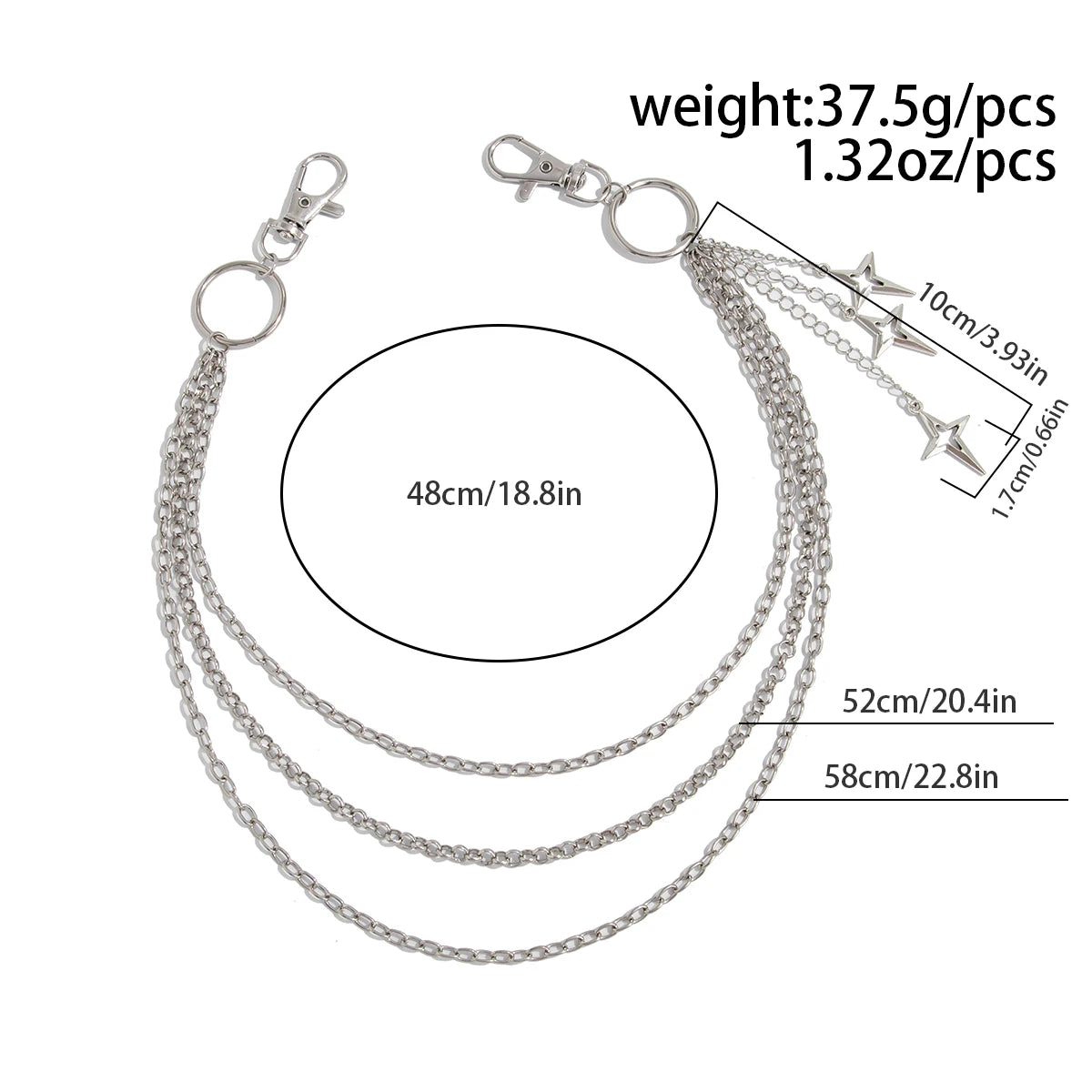 A bold chain accessory for jeans, streetwear outfits, parties, and everyday styling.