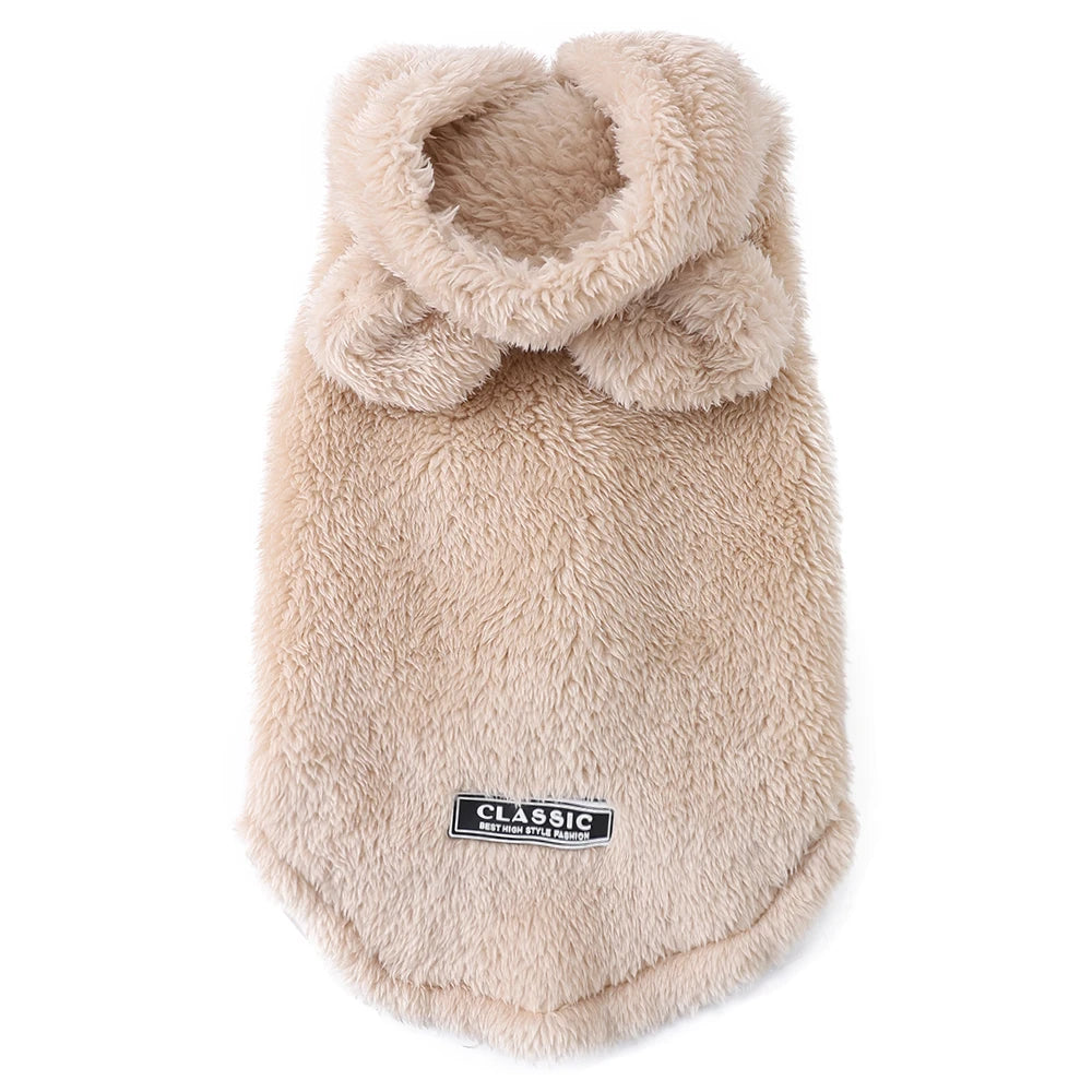Cat Sweater, Soft Fleece Winter Clothes for Pets