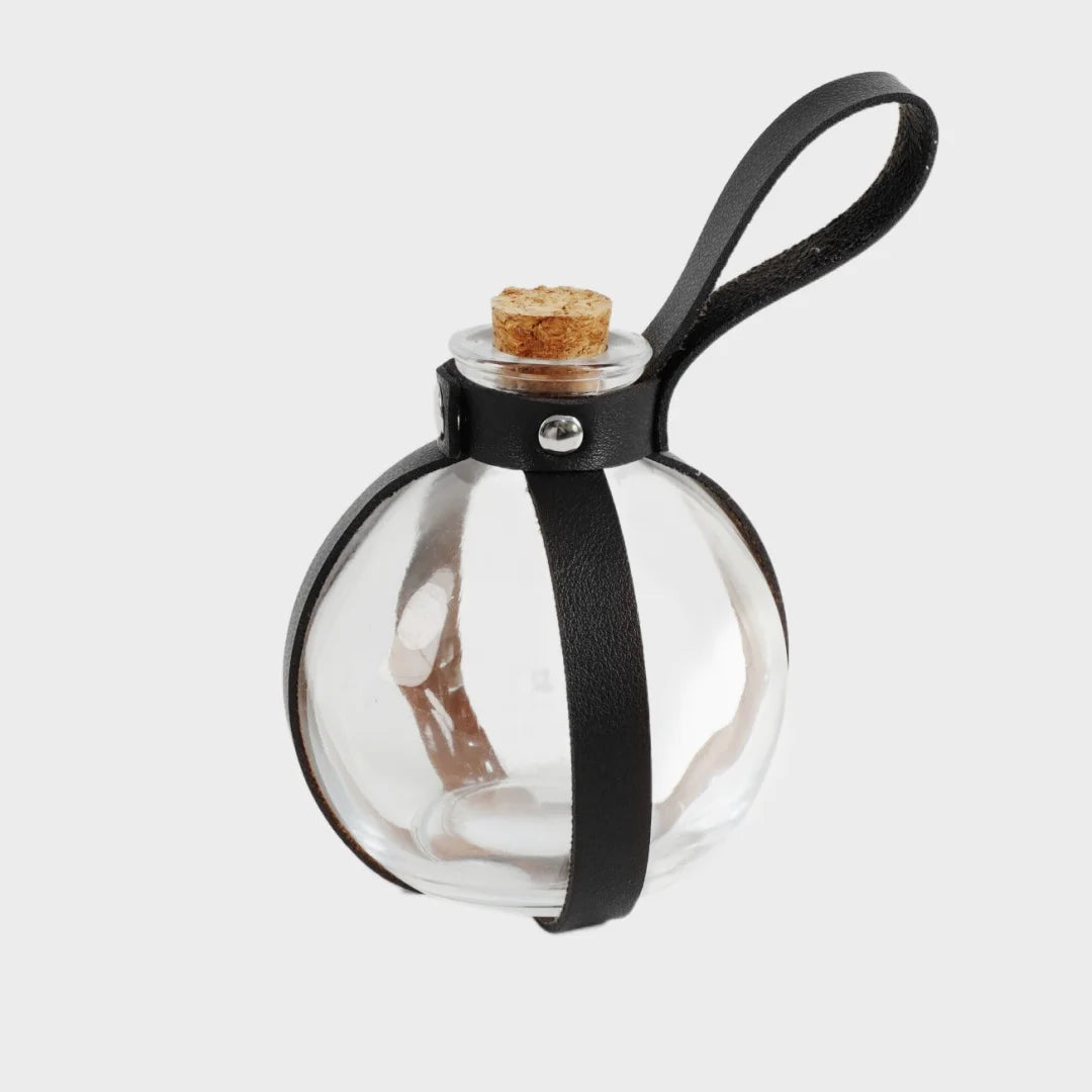 Medieval Belt, Glass Magic Bottle with Bottle Cover, Copper Coin Waist Bag Set, Halloween Costume Belt Prop