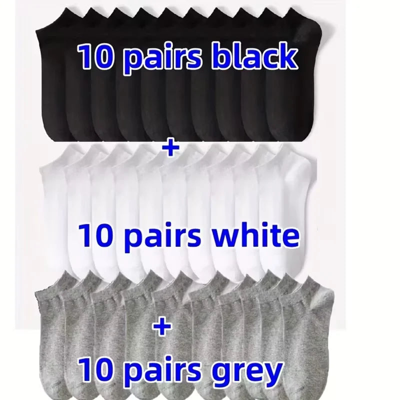 Ankle Socks 5 Pack Breathable Low Cut Unisex Socks