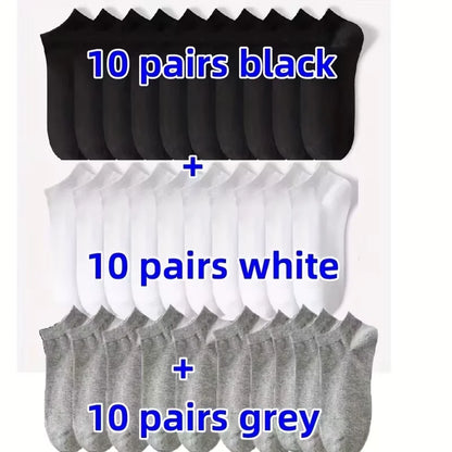 Ankle Socks 5 Pack Breathable Low Cut Unisex Socks