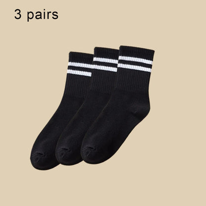 Crew Socks Breathable Mid Tube Sports Socks 3-6 Pairs