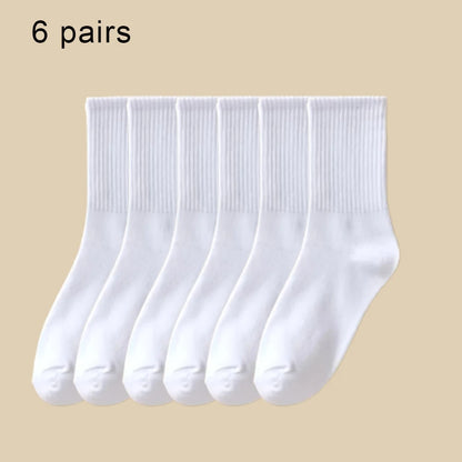 Crew Socks Breathable Mid Tube Sports Socks 3-6 Pairs
