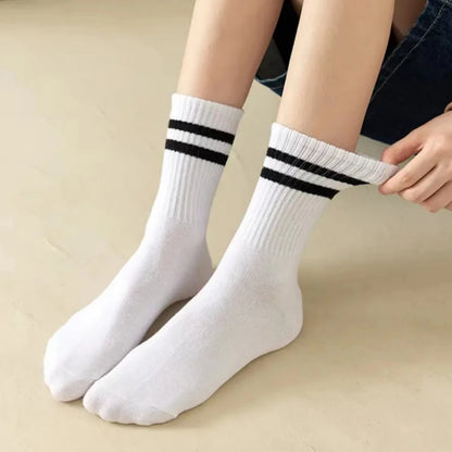 Crew Socks Breathable Mid Tube Sports Socks 3-6 Pairs