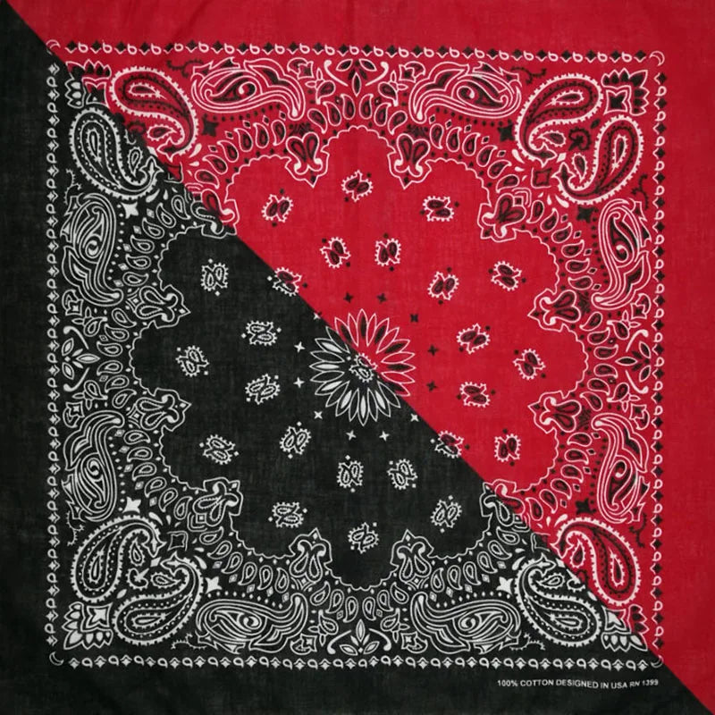Paisley Bandana 100% Cotton Square Head Scarf 55cm