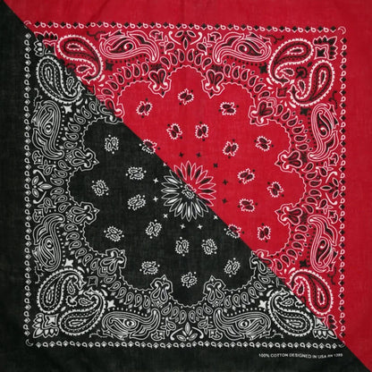 Paisley Bandana 100% Cotton Square Head Scarf 55cm
