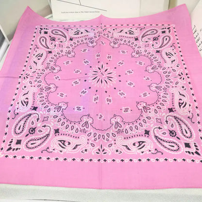 Paisley Bandana 100% Cotton Square Head Scarf 55cm