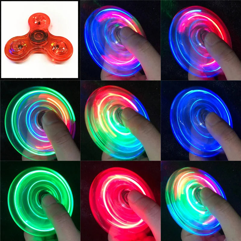 LED Fidget Spinner – Glow in the Dark Hand Spinner Toy