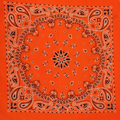 Paisley Bandana 100% Cotton Square Head Scarf 55cm