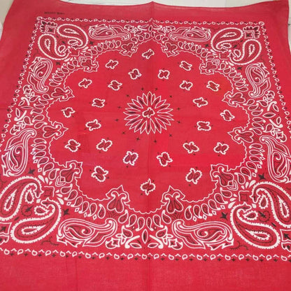 Paisley Bandana 100% Cotton Square Head Scarf 55cm