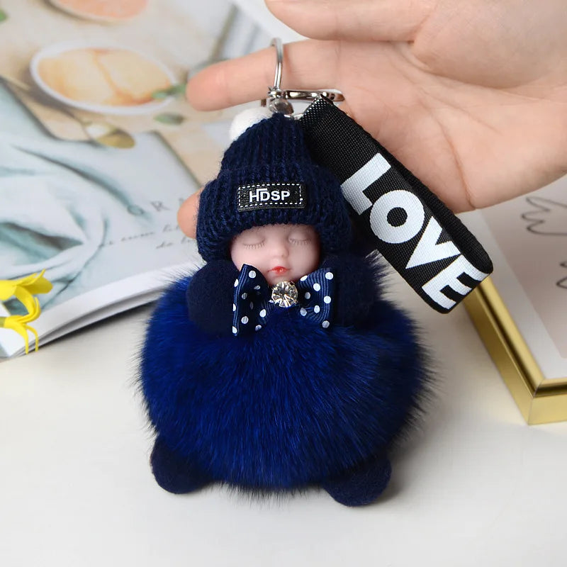 A charming plush accessory for handbags, school bags, wallets, car keys, and everyday gifting.
