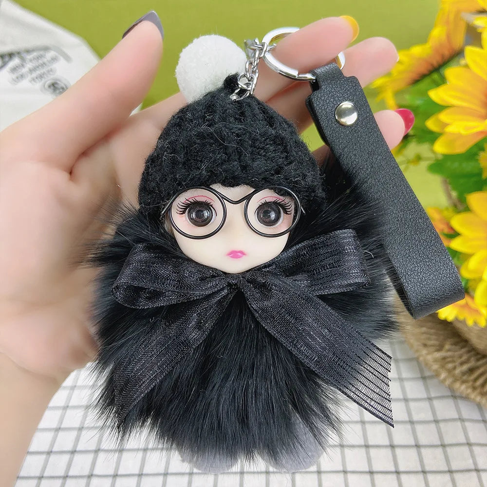A charming plush accessory for handbags, school bags, wallets, car keys, and everyday gifting.
