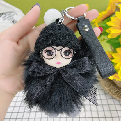 A charming plush accessory for handbags, school bags, wallets, car keys, and everyday gifting.