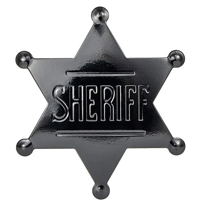 Sheriff Badge Brooch Metal Deputy Star Costume Pin