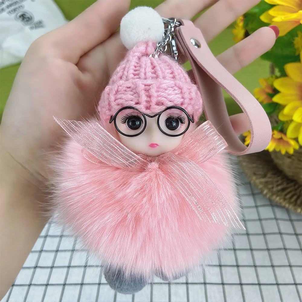 A charming plush accessory for handbags, school bags, wallets, car keys, and everyday gifting.