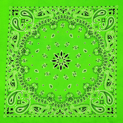 Paisley Bandana 100% Cotton Square Head Scarf 55cm