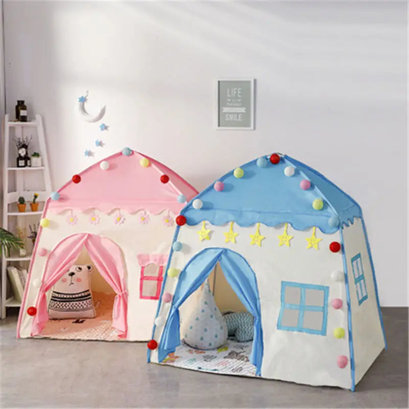Kids Play Tent Indoor Outdoor Foldable Princess Playhouse