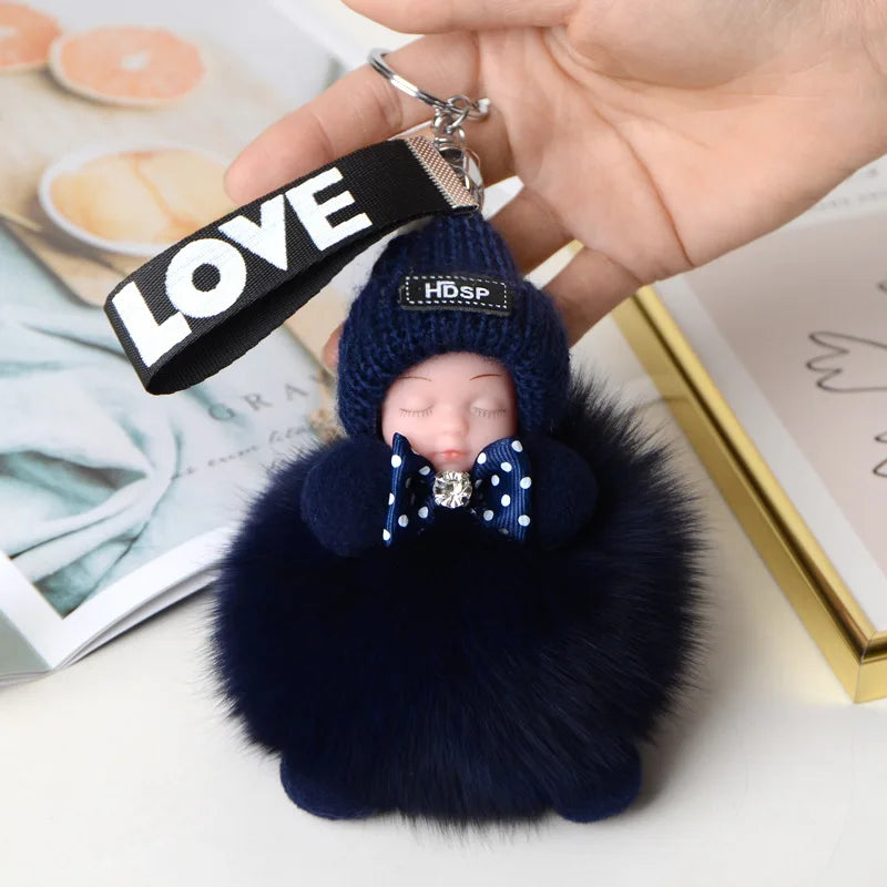 A charming plush accessory for handbags, school bags, wallets, car keys, and everyday gifting.