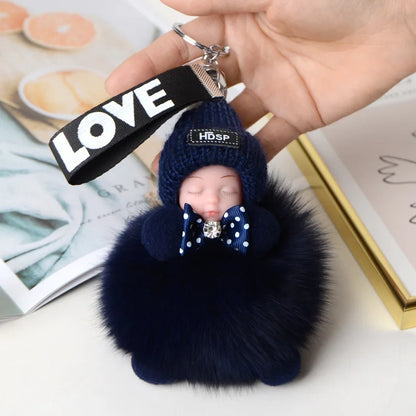 A charming plush accessory for handbags, school bags, wallets, car keys, and everyday gifting.