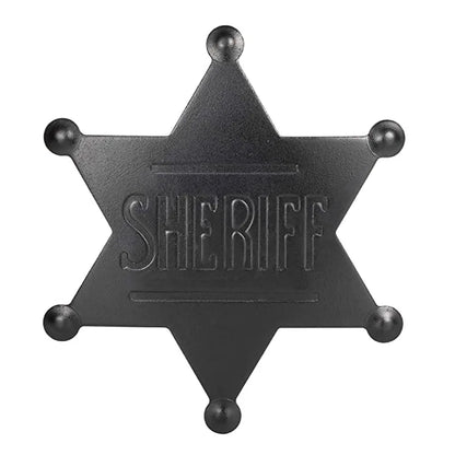 Sheriff Badge Brooch Metal Deputy Star Costume Pin
