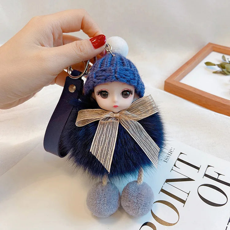 A charming plush accessory for handbags, school bags, wallets, car keys, and everyday gifting.