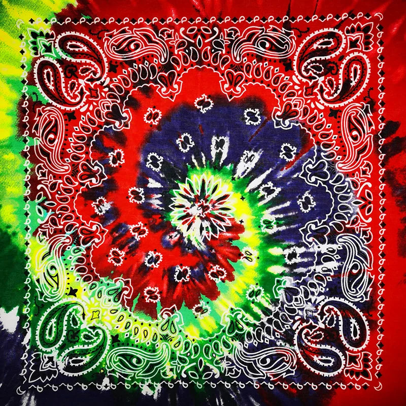 Paisley Bandana 100% Cotton Square Head Scarf 55cm