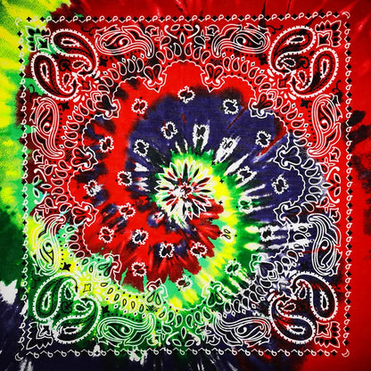 Paisley Bandana 100% Cotton Square Head Scarf 55cm