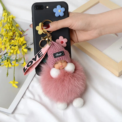 A charming plush accessory for handbags, school bags, wallets, car keys, and everyday gifting.