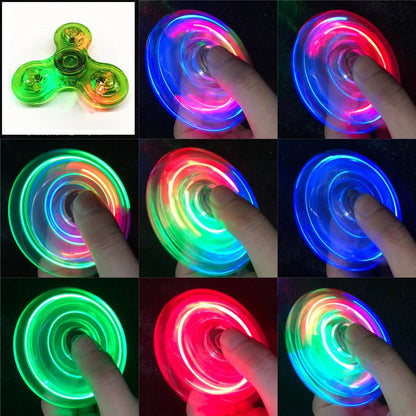 LED Fidget Spinner – Glow in the Dark Hand Spinner Toy