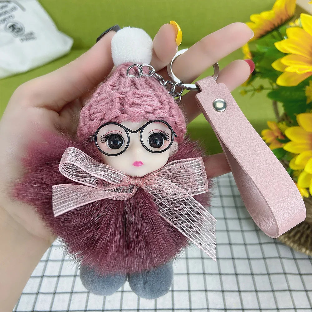 A charming plush accessory for handbags, school bags, wallets, car keys, and everyday gifting.