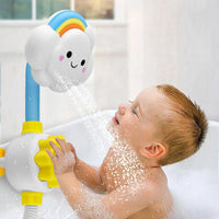 Baby Bath Water Spray Cloud Toy with Faucet Shower
