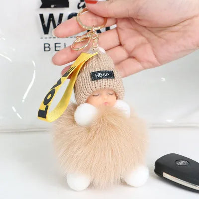 A charming plush accessory for handbags, school bags, wallets, car keys, and everyday gifting.