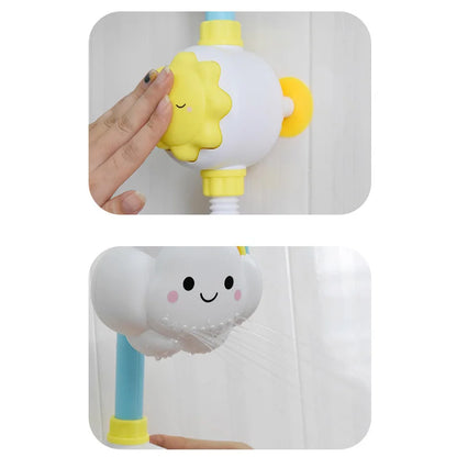 Baby Bath Water Spray Cloud Toy with Faucet Shower