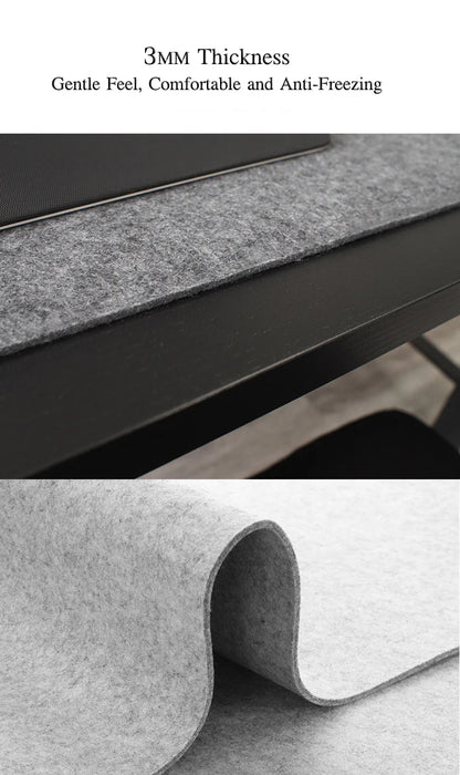 XXL Large Wool Felt Gaming Mouse Pad – Non-Slip Desk Mat for Keyboard & Laptop