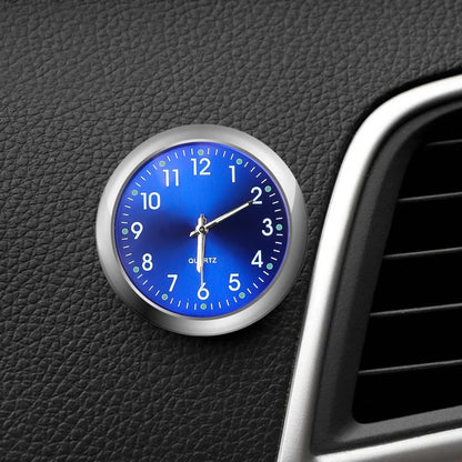 Mini Car Clock – Luminous Quartz Dashboard & Air Vent Clock