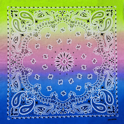 Paisley Bandana 100% Cotton Square Head Scarf 55cm