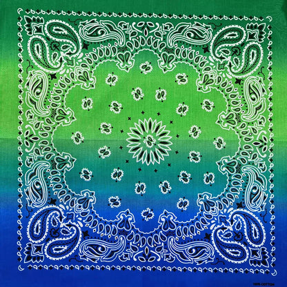 Paisley Bandana 100% Cotton Square Head Scarf 55cm