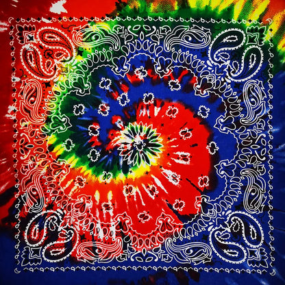 Paisley Bandana 100% Cotton Square Head Scarf 55cm