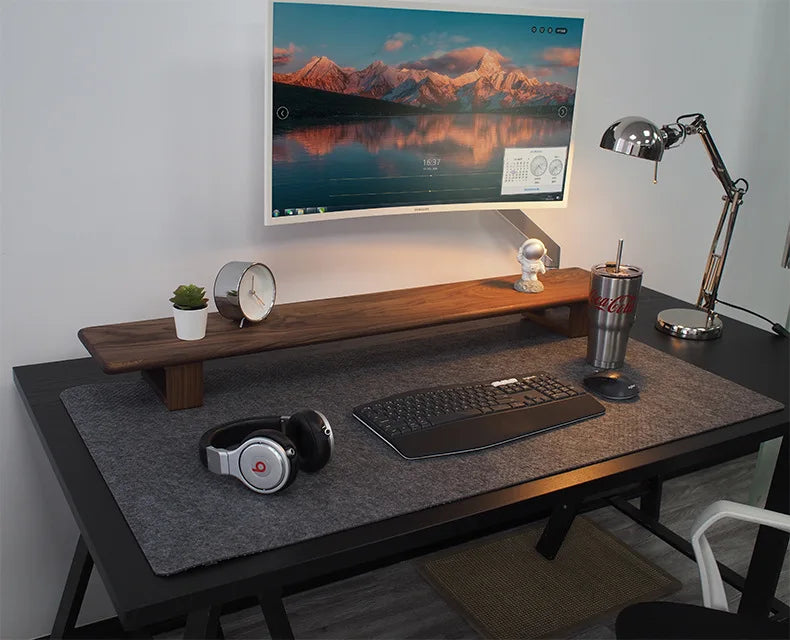 XXL Large Wool Felt Gaming Mouse Pad – Non-Slip Desk Mat for Keyboard & Laptop