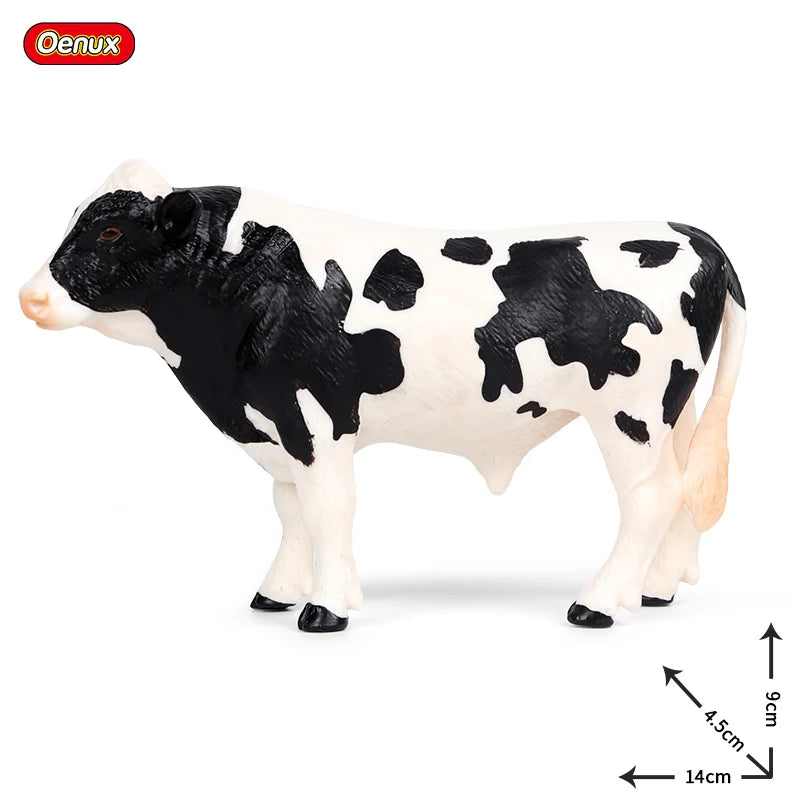 Farm Animal Figures Cow Calf Bull Buffalo PVC Model Toy