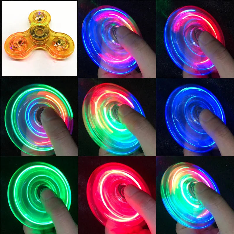 LED Fidget Spinner – Glow in the Dark Hand Spinner Toy