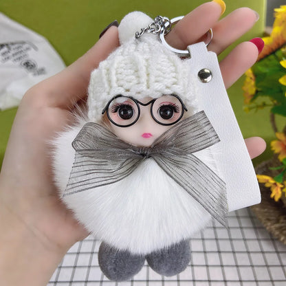 A charming plush accessory for handbags, school bags, wallets, car keys, and everyday gifting.