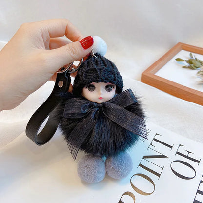 A charming plush accessory for handbags, school bags, wallets, car keys, and everyday gifting.