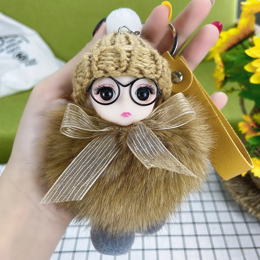 A charming plush accessory for handbags, school bags, wallets, car keys, and everyday gifting.