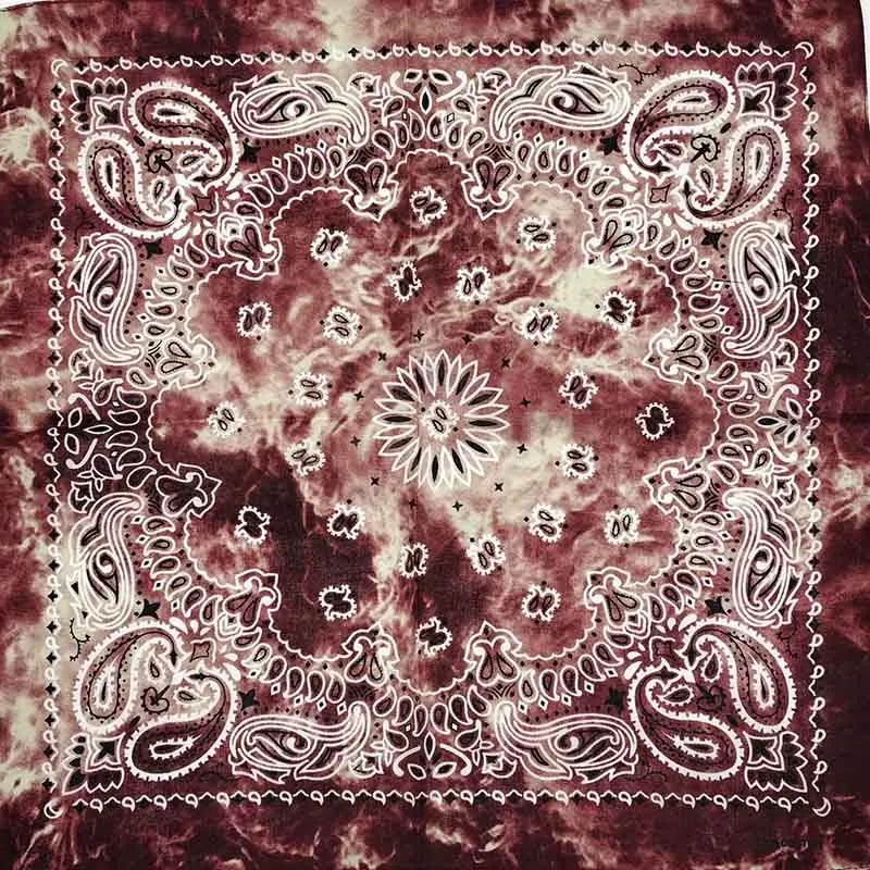 Paisley Bandana 100% Cotton Square Head Scarf 55cm