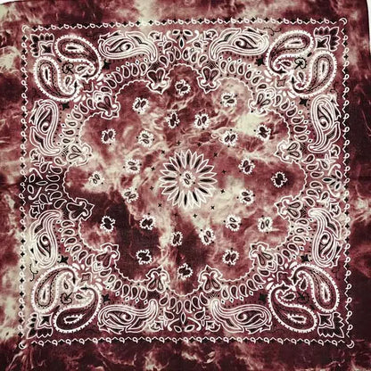 Paisley Bandana 100% Cotton Square Head Scarf 55cm