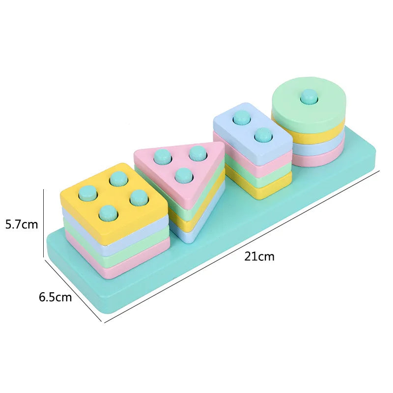 Montessori Wooden 3D Puzzle Toy for Early Learning