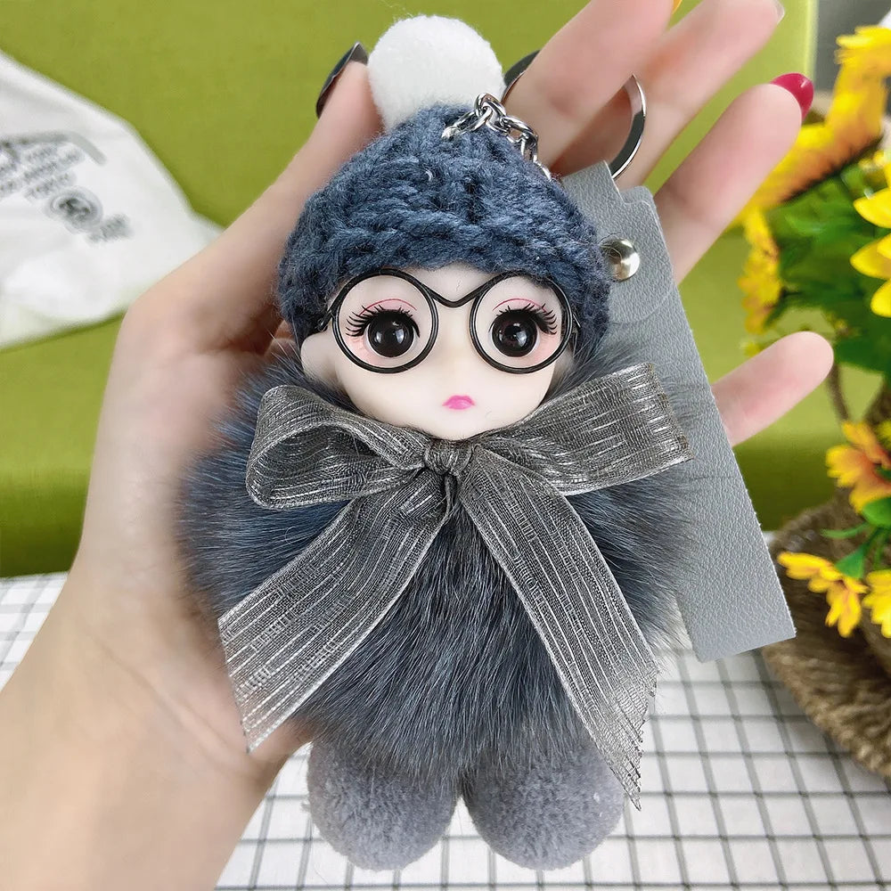 A charming plush accessory for handbags, school bags, wallets, car keys, and everyday gifting.